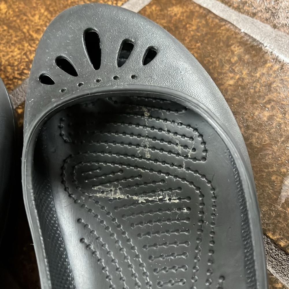 CROCS Black Kadee Mary Jane Slingback Flats - Picture 10 of 12